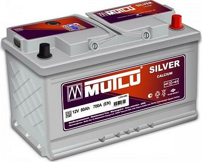 Mutlu Calcium Silver 80 А/ч обратная конус стандарт (315x175x175)