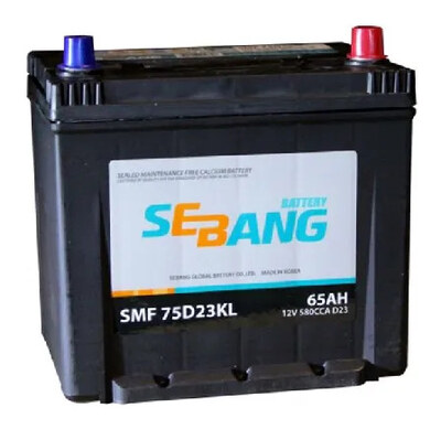 Sebang SMF 65B24LS 50 А/ч, 480 А, обратная полярность (238x129x227)