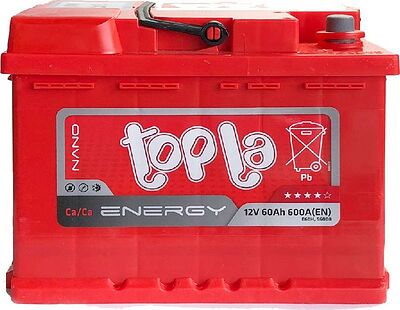 Topla Energy 60 А/ч обратная конус стандарт (242x175x190)