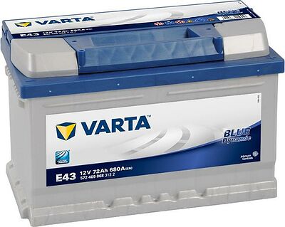 Varta Blue Dynamic 572409068 72 А·ч 680 А (EN), обратная полярность, 278×175×175 мм