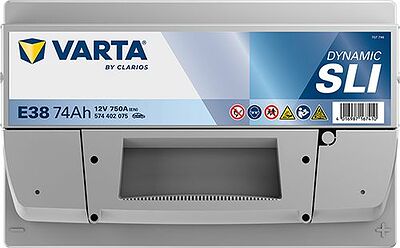 Varta Dynamic SLI E38 74 А/ч 750 А (EN), обратная полярность, 278x175x175 мм, ETN 574402075