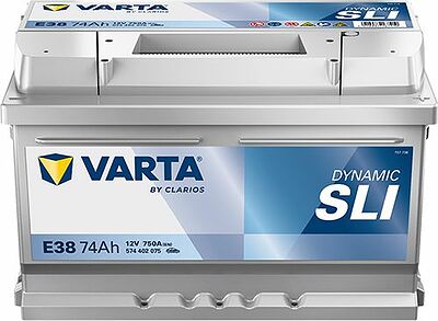 Varta Dynamic SLI E38 74 А/ч 750 А (EN), обратная полярность, 278x175x175 мм, ETN 574402075