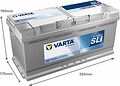 Varta Dynamic SLI I1 110 А/ч 920 А (EN), обратная полярность, 393x175x190 мм, ETN 610402092