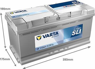 Varta Dynamic SLI I1 110 А/ч 920 А (EN), обратная полярность, 393x175x190 мм, ETN 610402092