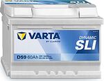 Varta Dynamic SLI D59 60 А/ч 540 А (EN), обратная полярность, 242×175×175 мм, ETN 560409054