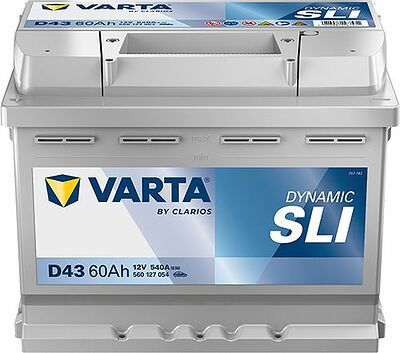 Varta Dynamic SLI D43 60 А/ч 540 А (EN), прямая полярность, 242x175x190 мм, ETN 560127054