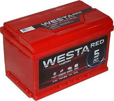Westa Red 6СТ-100 100 А/ч, 910 А, обратная полярность (353x175x190)