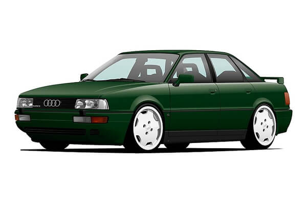 Размер колёс на Audi 90 1989 Подбор шин на Audi 90 1989