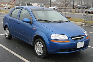 Подбор шин на Chevrolet Aveo 2006