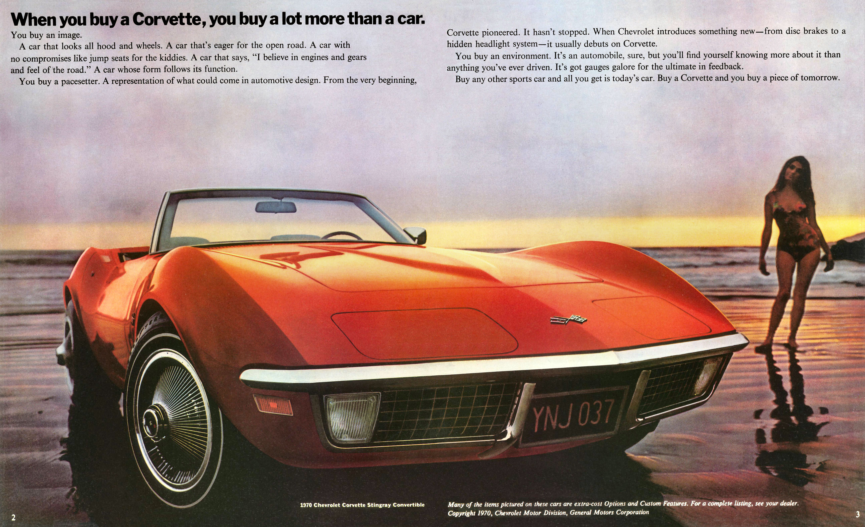 Шины и диски для Chevrolet Corvette 1970, размер колёс на Шевроле Корвет  1970