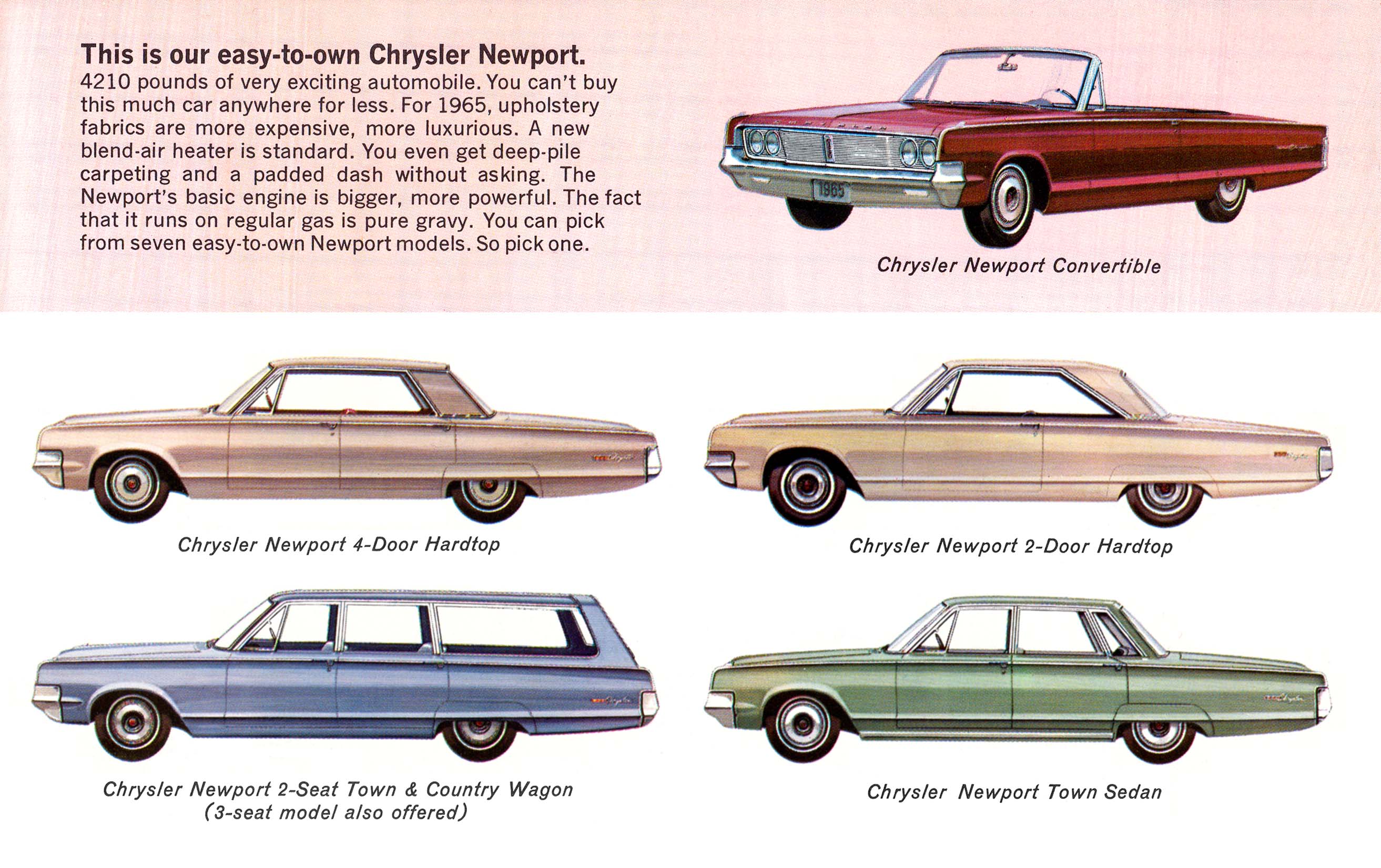 Шины и диски для Chrysler Newport 1965, размер колёс на Крайслер Невпорт  1965