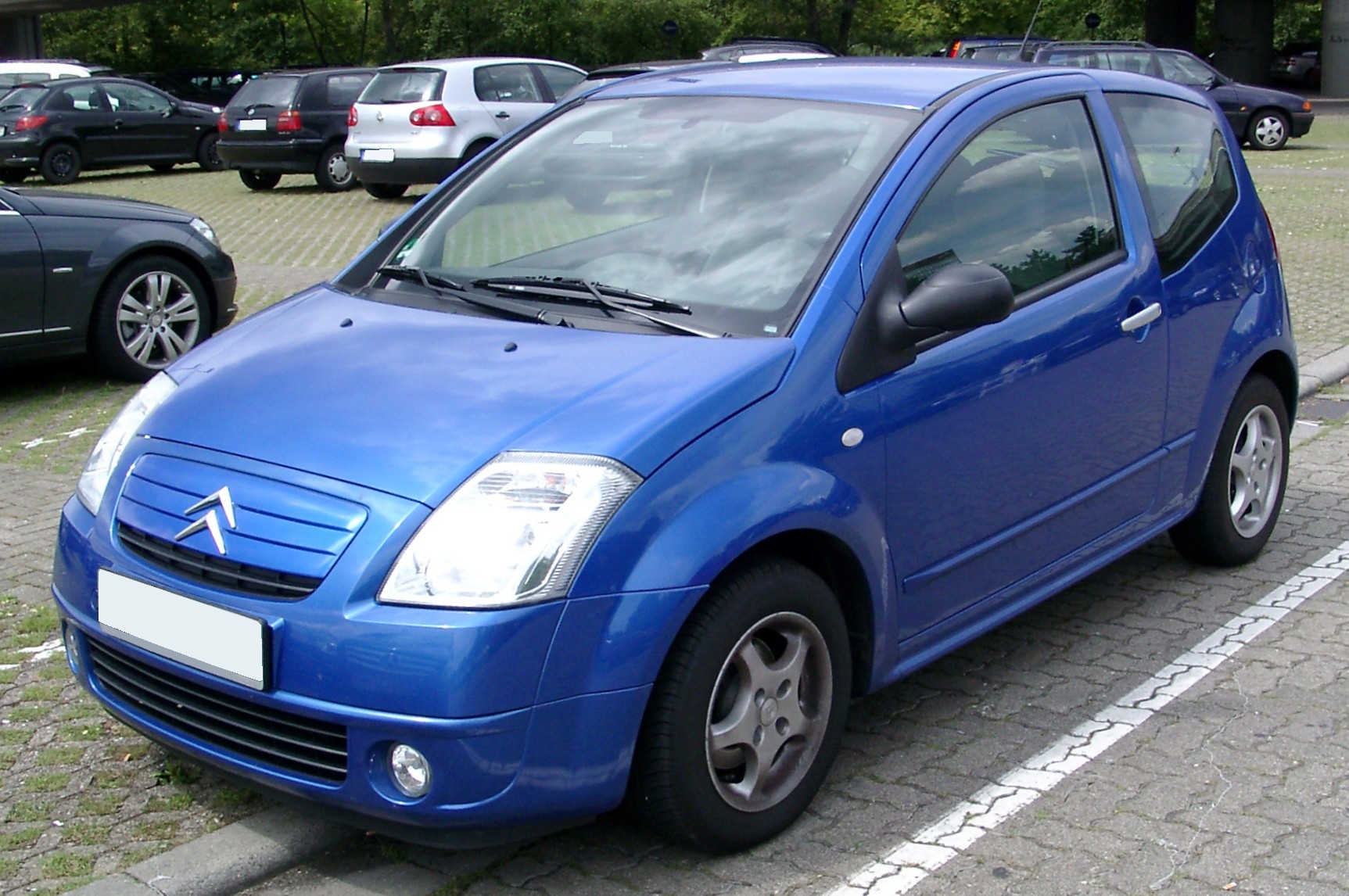 Шины и диски для Citroen C2 2005, размер колёс на Ситроен С2 2005