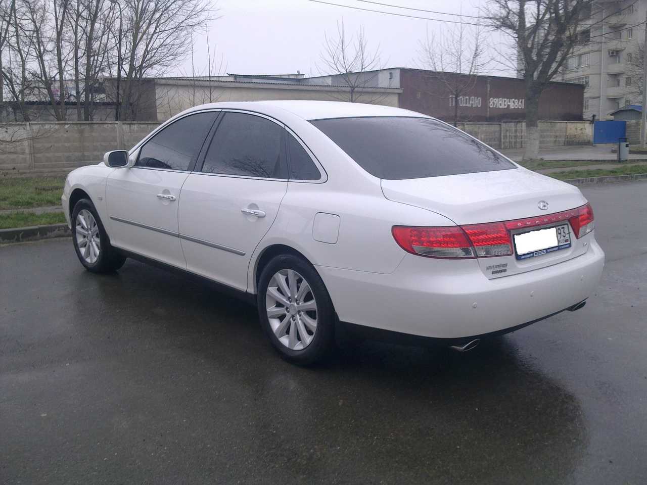 Шины и диски для Hyundai Grandeur 2008, размер колёс на Хуундаи Грандеур  2008