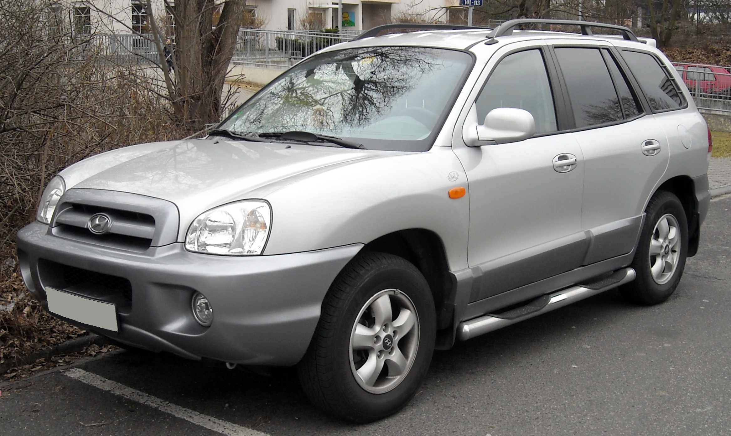 Шины и диски для Hyundai Santa Fe 2004, размер колёс на Хуундаи Санта Фе  2004