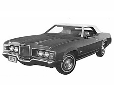 Размер колёс на Mercury Cougar 1972 Подбор шин на Mercury Cougar 1972