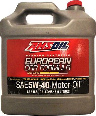 AMSoil European Car Formula Mid-SAPS Synthetic Motor Oil 5W-40 5л