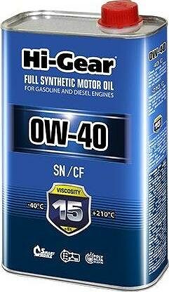 Hi-Gear Full Synthetic Motor Oil