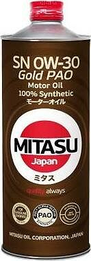 Mitasu MJ-103 Gold PAO SN 0W-30 1л