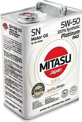 Mitasu MJ-113 Platinum PAO SN 5W-50 4л