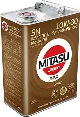 Mitasu MJ-121 Motor Oil SN 10W-30 4л