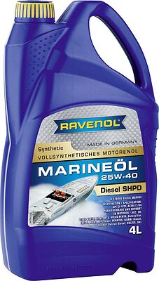 Ravenol Marineoil SHPD 25W-40 synthetic 4л