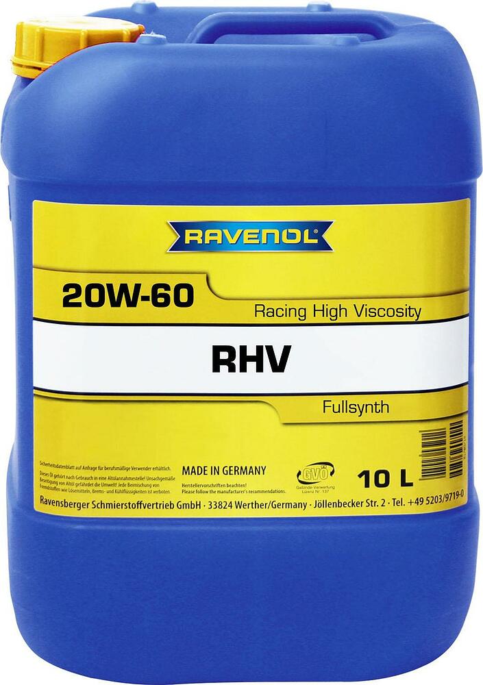 Ravenol RHV Racing High Viscosity 20W-60 10л