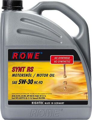 Rowe Hightec Synt RS 5W-30 HC-FO 5л