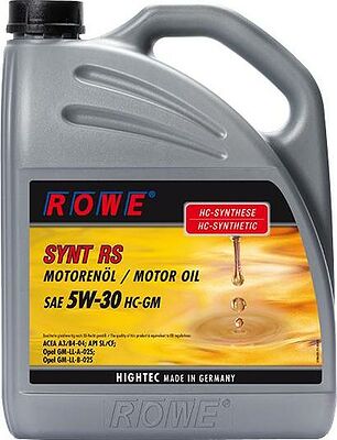 Rowe Hightec Synt RS 5W-30 HC-GM 5л