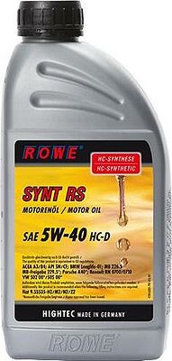 Rowe Hightec Synt RS 5W-40 HC-D 1л