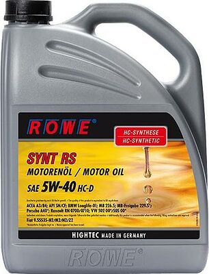 Rowe Hightec Synt RS 5W-40 HC-D 5л