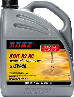 Rowe Hightec Synt RS HC 5W-20 5л