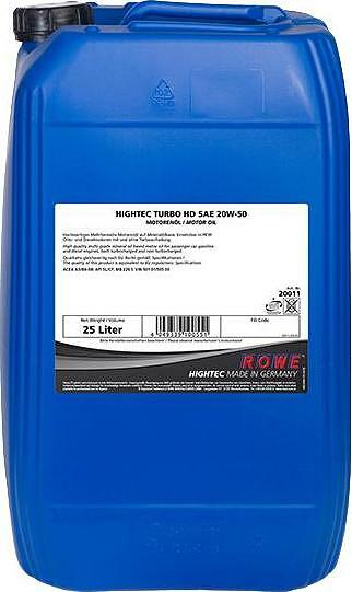 Rowe Hightec Turbo HD 20W-50 25л