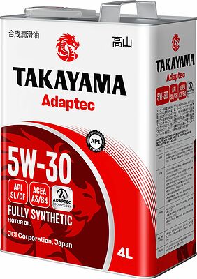 Takayama Adaptec 5W-30 SAE SL/CF A3/B4 4л