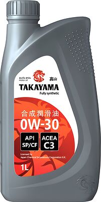 Takayama Motor Oil 0W-30 SP/CF C3 1л