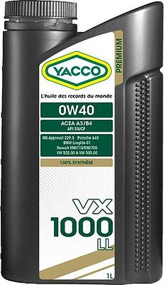 Yacco VX 1000 LL 0W-40 1л