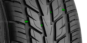 Технология На шинах есть индикатор безопасности (Treadwear Indicator), который позволяет водителю контролировать момент, когда необходимо менять шины. Индикатор отображает остаточную глубину протектора в миллиметрах по мере износа.