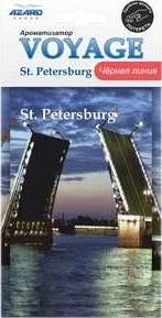 Ароматизатор подвесной картонный Voyage С-Петербург Черная линия