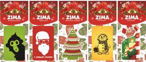 Ароматизатор подвесной картонный ZIMA MIX (5SKUх8шт) Бокс 40шт, цена указана за 1шт