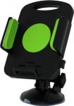 Держатель для планшета автомобильный на присоске, Материал ПВХ,цвет черно-зеленый