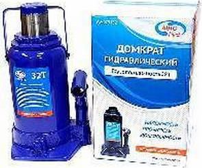 Домкрат гидравлический 16 т бутылочный в коробке AUTOVIRAZH (синий)