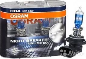 Лампа HB4/9006 (51) P22d+110% NIGHT BREAKER UNLIMITED (евробокс, 2шт) 12V OSRAM