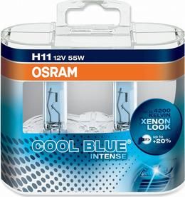 Лампа HB4/9006 (51) P22d+20% COOL BLUE INTENSE (евробокс, 2шт) 12V OSRAM