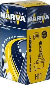Лампа NARVA 12 В,H11 (55 W) PGJ-19-2 LONG LIFE
