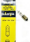 Лампа NARVA T 6 W (BAY9s) галоген,12 В (Отгрузка кратно 10 шт.)