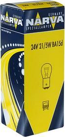 Лампа P21/5W (BA15d) 12V NARVA (отгрузка кратно 10шт.)