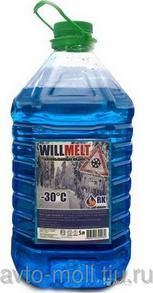 Жидкость низкозамерзающая для стеклоомывателя WILLMELT NON-FREEZING марки -30 гр. зеленая крышка