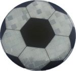 Значок световозвращающий Футбольный мяч серебро