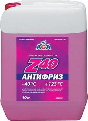 AGA Антифриз AGA Z-40 красный ( 10 кг) (003Z)