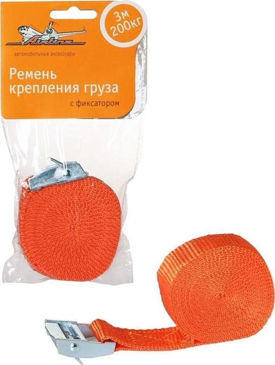 AIRLINE Ремень крепления груза с фиксатором 3 м, 200 кг (AS-T-01)