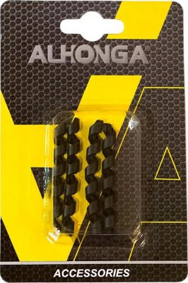 Защитная накладка на оболочку троса Alhonga HJ-PX008-BK, цвет черный (комплект 4 шт.).